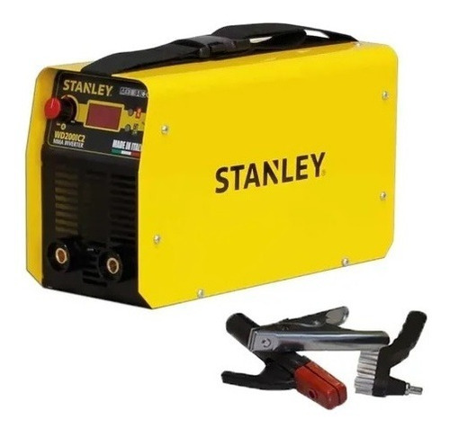 Soldadora Inverte Stanley Italiana 200amp Wd200ic2 Cuotfs Color Amarillo Frecuencia 50 Hz/60 Hz