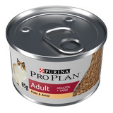 Alimento Pro Plan Optiprebio. Adult Para Gato Adulto De Raza Mediana Sabor Pollo Y Arroz En Lata De 85g