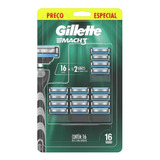 Refil Gillette Mach3 Cabem Em Tds Aparelhos Mach3 16 Unid 