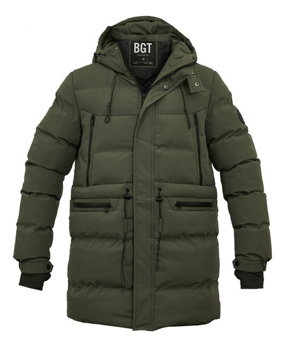 Campera Puffer Hombre Parka Abrigo Impermeable Puño Briganti