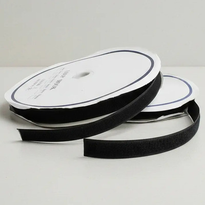 Contactel Velcro Felpa Y Gancho 20mm Rollo/25mts Negro Negro