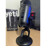 Microfone Blue Yeti Blackout Condensador Usb