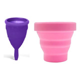 1 Copa Menstrual + 1 Vaso Esterilizador Fleurity T: 1-2-mini