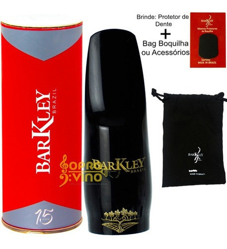 Boquilha Sax Soprano Pnoir 5 Barkley Som Erudito + Brindes