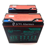 Kit 02 Baterias Global Ev 12vcc 24ah Cadeira Rodas Ortobras