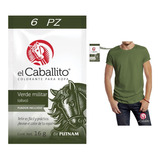 Colorante Caballito Telas Ropa Verde Militar Olivo (6pz)