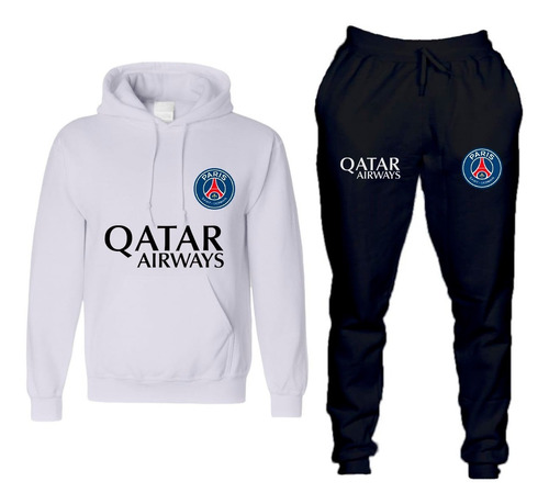 Conjunto Moletom Abrigo Psg 22/23 Paris Blusa+ Calça Futebol