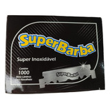 Caixa Lâmina Barbear Super Barba Preta 1000un Picada Cod 987