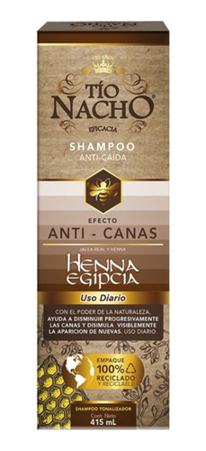 Shampoo Tio Nacho Anti-canas Tonalizador X 415ml