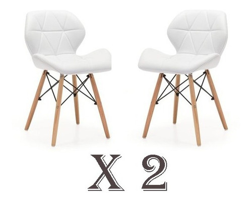  Silla X 2 Eames Soft Acolchada Tapizada Muy Comodas !!