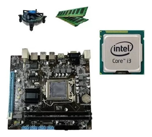 Combo Act. Pc Intel I3 + 8gb + Mother H110 + Ssd 240gb