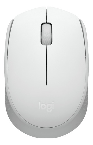 Logitech M170, Mouse Inalámbrico Cómodo Y Portátil, Blanco