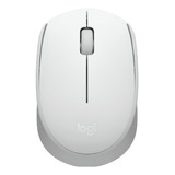 Logitech M170, Mouse Inalámbrico Cómodo Y Portátil, Blanco