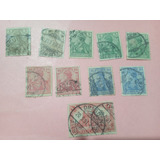 Alemania 10 Estampilla Usadas 1900 Germania Yvert52/3/4/5/61