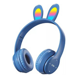Audífono Orejas De Conejo Bluetooth Led Diadema Micro Inalam