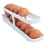 Dispenser Porta Ovos Rolante De 2 Camadas Bandeja Organizado