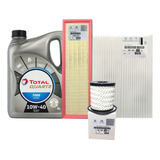 Kit 3 Filtros + Aceite Quartz 7000 Peugeot 301 1.6 16v Nafta