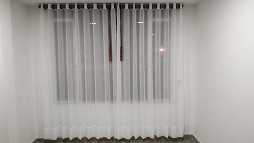 A,b,cortina En Velo Blanco Con Argollas Troqueladas 300*210