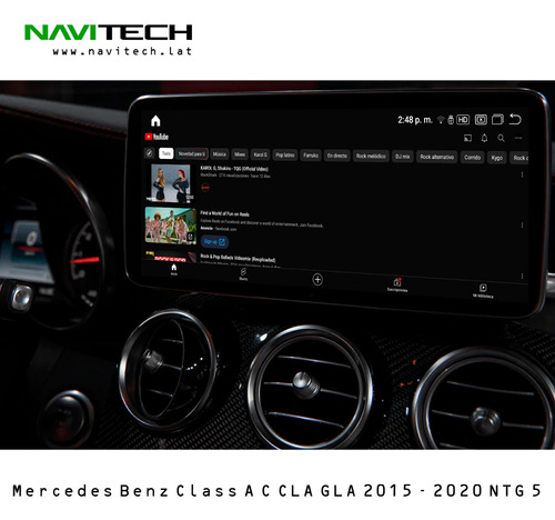 Mercedes Benz Class A 2015 - 2020 Pantalla Navitech Carplay Foto 3