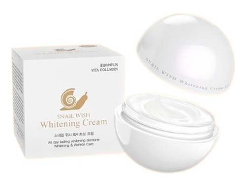 Crema Coreana Antiarrugas Manchas / Snail Wish Whitening_3pz