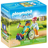 Bloques Para Armar Playmobil Paciente En Silla De Ruedas Cantidad De Piezas 20