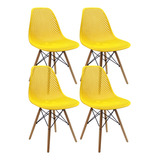 Kit X 4 Silla Air Tipo Eames Para Sala Comedor- Restaurante