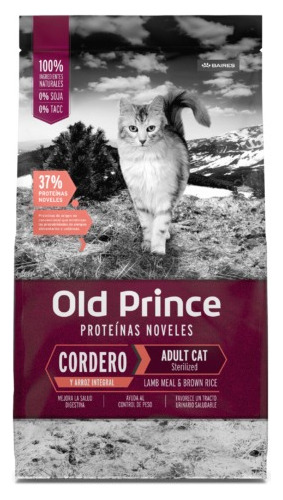 Old Prince Gato Adulto Sterilized Proteínas Noveles X 7.5 Kg