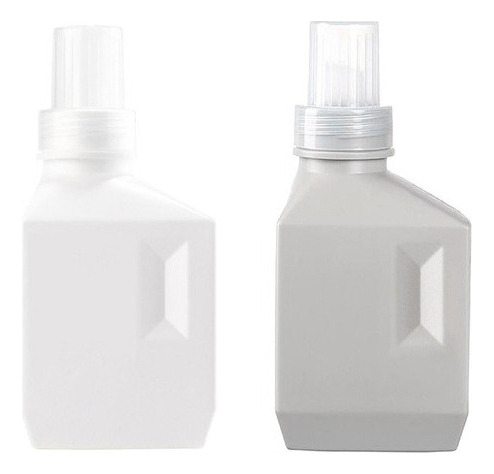 2 Botellas De Lavandería Reutilizables, Recipiente De Plásti