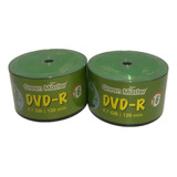 Pack 2 Campana De Disco Green Master Dvd-r 4.7gb 120min 16x