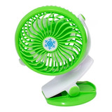 Ventilador Portátil De Clip Recargable Con Pinza