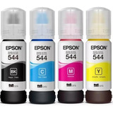 Kit 4 Tintas 544 Epson Original L1110 L3210 L3150 Sin Caja