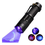 Linterna Uv Ultravioleta Led , Con Zoom, Usa Pilla Aa, Metal