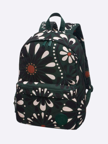 Mochila Farm Xodo Florejo Verde Preto