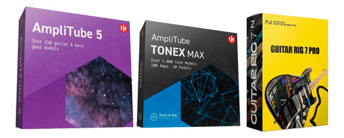 Amplitube 5 Max + Guitar Rig 7 Pro + Tonex Max I Solo Win