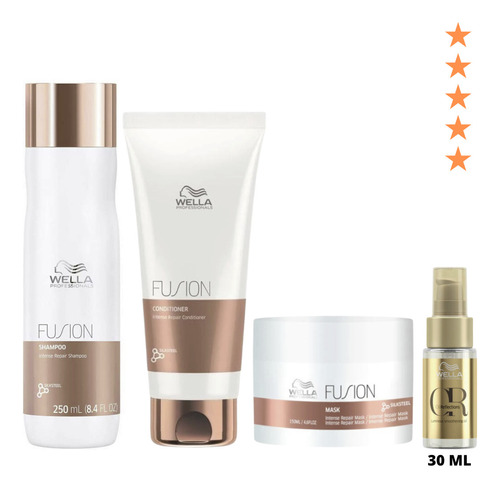 Wella Fusion Kit + Aceite - mL a $2540