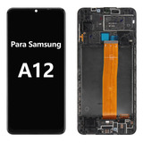 Para Samsung A12 A125 Tela Frontal Lcd Display Aro Original