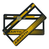 Par De Portaplacas Fiat Abarth Amarillo Tipo Europeo Ancho S