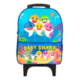 Bolsa Infantil Pequena De Rodinha Baby Shark