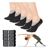 5pares Yoga Danza Pilates Calcetines De Para Antideslizantes