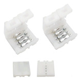 5 X Conector Doble Hebilla Para Tira De Led 5050 Rgb