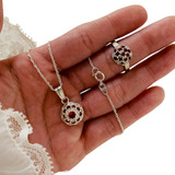 Conjunto Cadena Con Dije Y Anillo Frutillita Kit 075-1