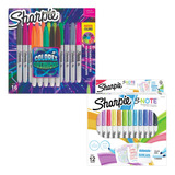 Kit Sharpie Marcadores Cosmicos X16 + S-note X12 Resaltadore