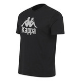 Remera Kappa Authentic Tahitix Negro Hombre