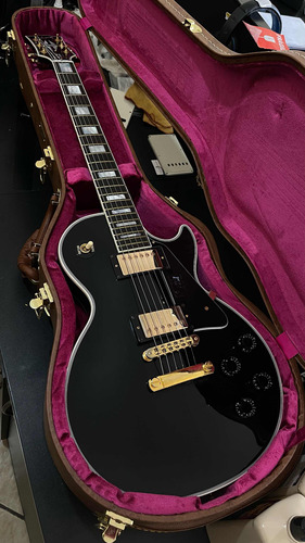 Gibson Les Paul Custom Black Ebony Fretboard Completa