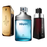 Combo 3 Perfumes Masculino Million,kaiak E Malbec 100ml