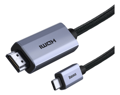 Cable Adaptador Baseus 4k 60hz Entrada Tipo C A Hdmi 1m