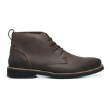 Bota Botina Sapato Masculino Com Cadarço Couro 100% Fossil