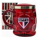 Caneca São Paulo Térmica Inox Personalizada Oficial C/ Tampa