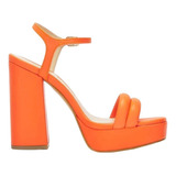 Sandalia De Plataforma Verano Fashion Naranja Forever 21