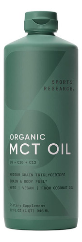 Sports Research Aceite Prémium Mct De Coco Orgánico Sin